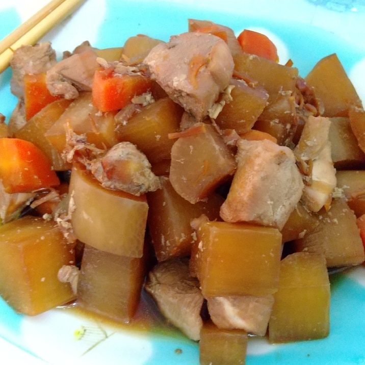 電気圧力鍋で簡単♪大根鶏肉の煮物